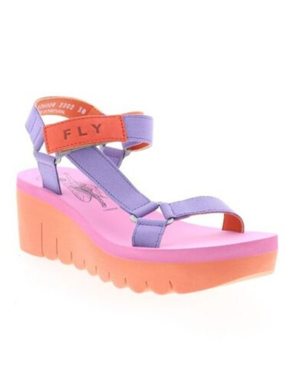 NEW Fly London Yefa Platform Foam Sandals